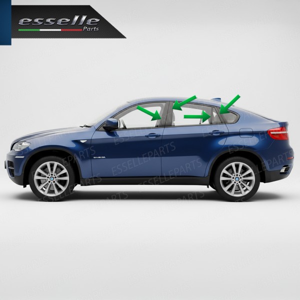 Cover Montanti Nero Lucido BMW X6 E71 E72