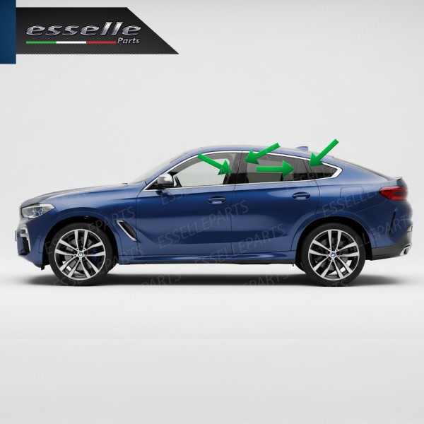 Cover Montanti Nero Lucido BMW X6 G06