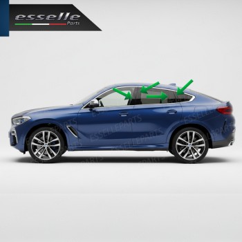 Cover Montanti Nero Lucido BMW X6 G06