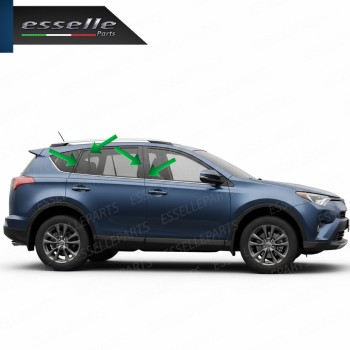 Cover Montanti Nero Lucido Toyota Rav4 MK4