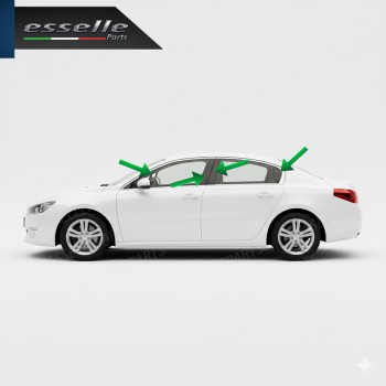 Cover Montanti Nero Lucido Peugeot 508