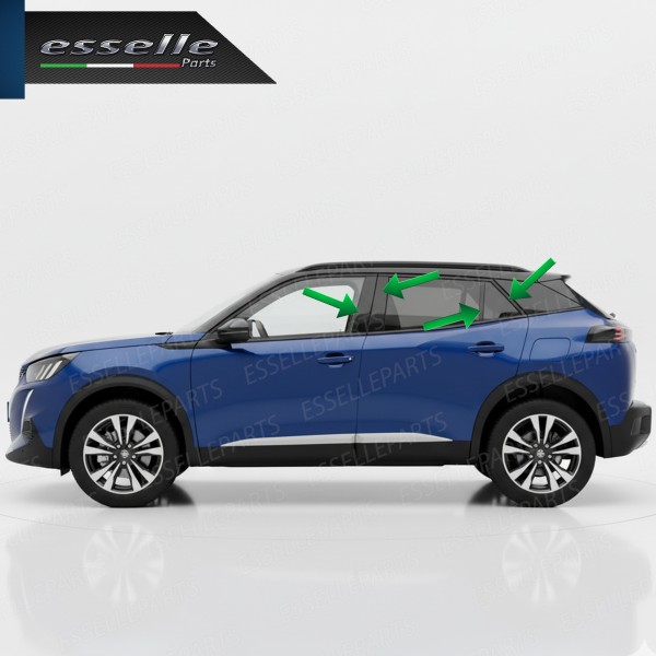 Cover Montanti Nero Lucido Peugeot 2008 MK2