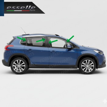 Cover Montanti Nero Lucido Peugeot 2008