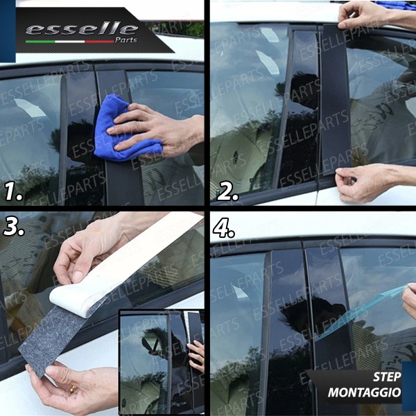 Cover Montanti Nero Lucido Opel Mokka X