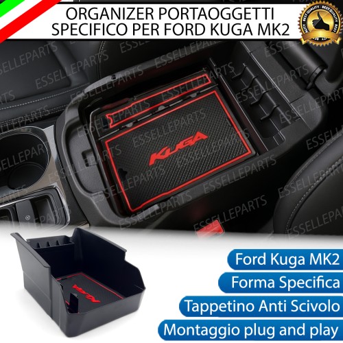 Organizer Per Bracciolo Ford Kuga MK2 Restyling Vassoio Portaoggetti