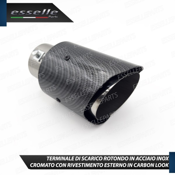 Terminale di Scarico per Honda Civic 5G Carbon e Cromato