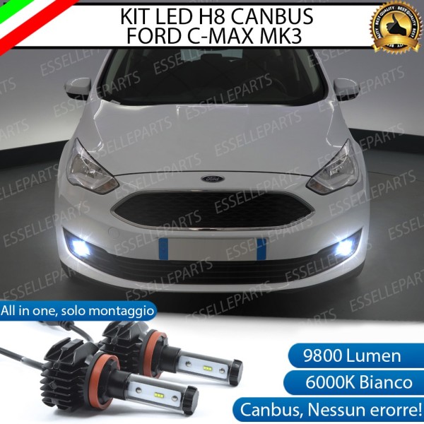 Kit Full LED H8 coppia lampade Fendinebbia FORD C-MAX III