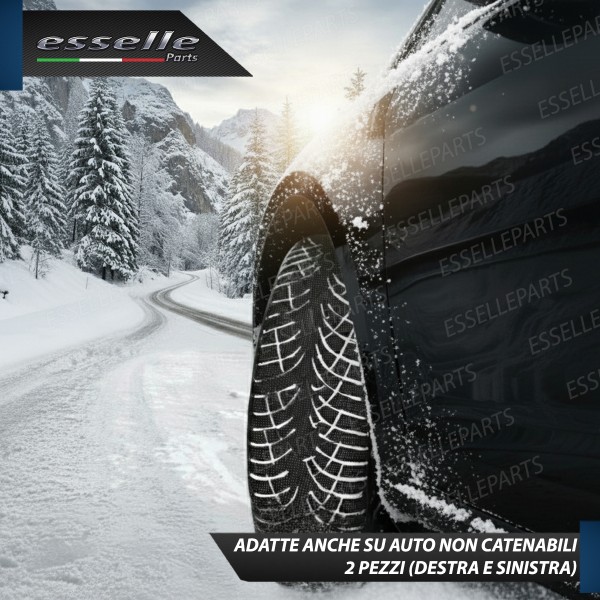 Calze da Neve Omologate per Auto Dimensione 165/60 R13