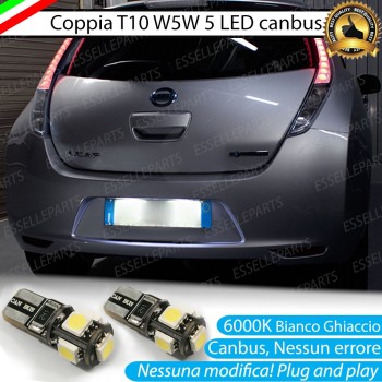 Luci Targa 5 LED Canbus 6000K per Nissan Leaf Luci Targa 5 LED Canbus 6000K per Nissan Leaf