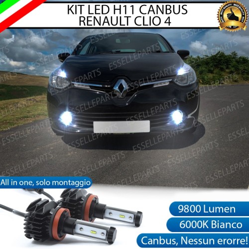 Kit Full LED Fendinebbia H11 9800 Lumen 6000K bianco per RENAULT CLIO 4