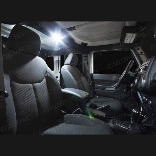 Kit LED Interni Per Jeep Wrangler MK2 TJ 6000k Bianco Canbus