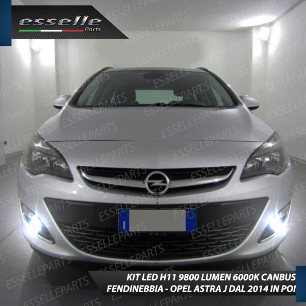 Kit Full LED Fendinebbia H11 9800 LUMEN 6000K bianco per OPEL ASTRA J dal 2012 in poi