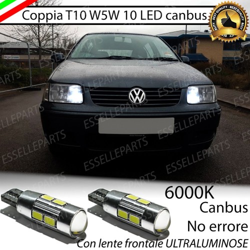 Luci Posizione 10 LED Volkswagen Polo 6N1 6N2 6000k Canbus