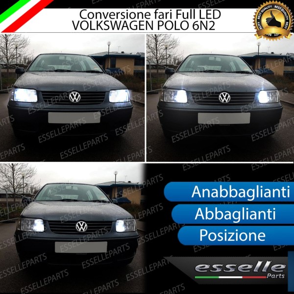 Conversione Fari Full LED per Volkswagen Polo 6N1 6N2 6000K Bianco Canbus