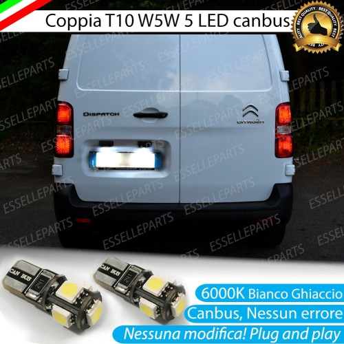 Luci Targa Led Canbus CITROEN JUMPY III 6000K Luce Bianca No Error