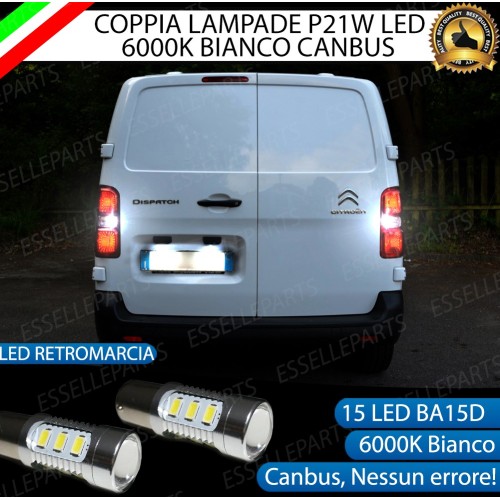 Luci Retromarcia 15 LED CITROEN JUMPY III CON LENTE FRONTALE