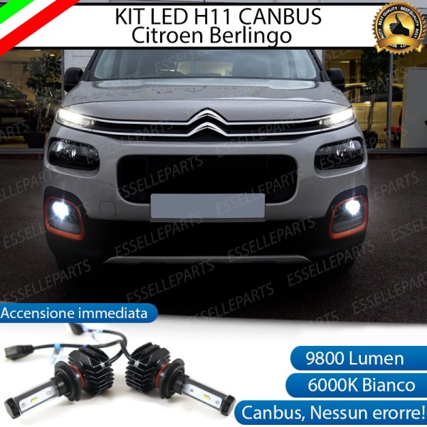 Kit Lampade H11 LED per CITROEN BERLINGO 3 6000K Canbus