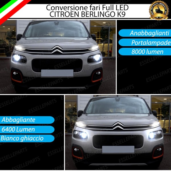 Conversione Fari Full LED 6000k canbus CITROEN BERLINGO III No Error