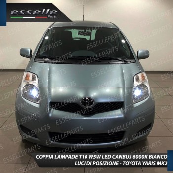 Lampade a LED H4 + T10 per TOYOTA YARIS II Luce Bianca