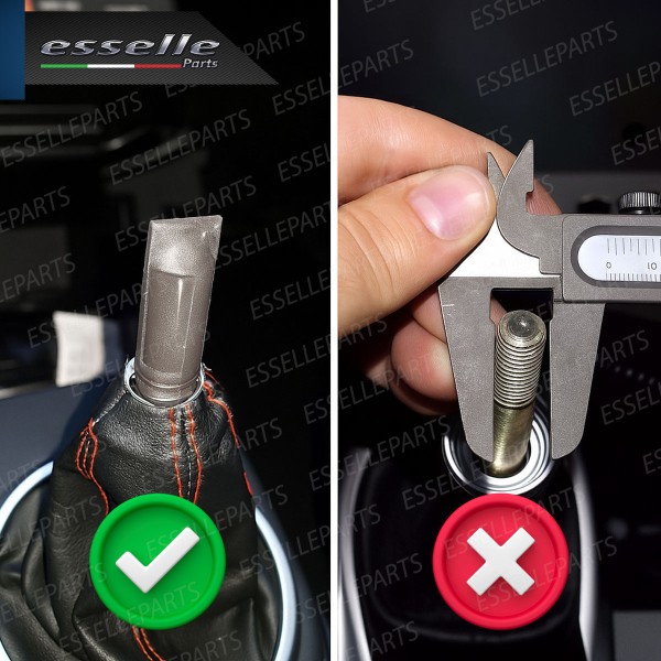 Pomello leva cambio a 5 marce Nero e Cromato in abs per Suzuki Splash