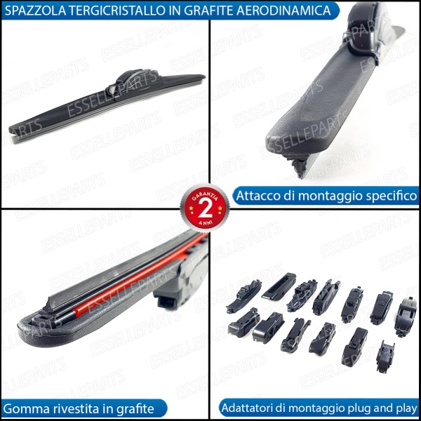 Spazzola Tergicristallo Anteriore Auto da 550mm Universale