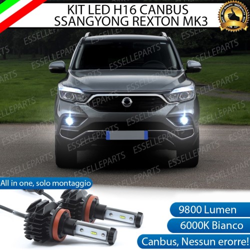 Kit Full LED H16 coppia lampade FENDINEBBIA SSANGYONG REXTON III