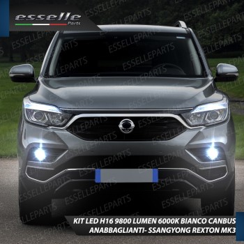 Kit Full LED H16 coppia lampade FENDINEBBIA SSANGYONG REXTON III