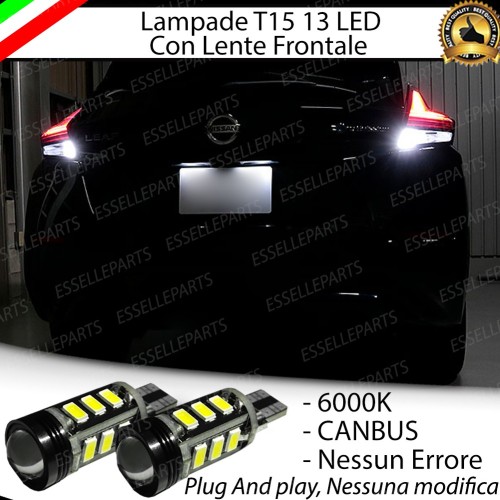 Luci Retromarcia Led Canbus NISSAN LEAF II Luce Bianca No Error