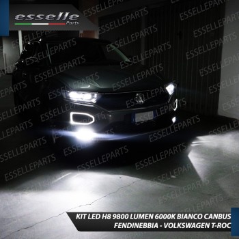 Kit Full LED H8 9800 Lumen 6000K bianco Fendinebbia per VW T-ROC