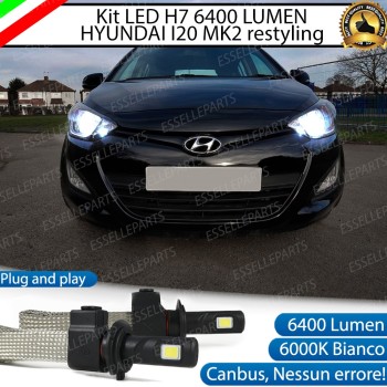 Kit Full LED H7 6400 LUMEN Anabbaglianti HYUNDAI I20 I Restyling