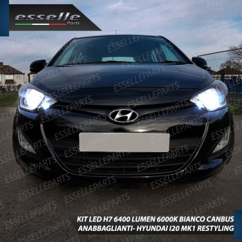 Kit Full LED H7 6400 LUMEN Anabbaglianti HYUNDAI I20 I Restyling