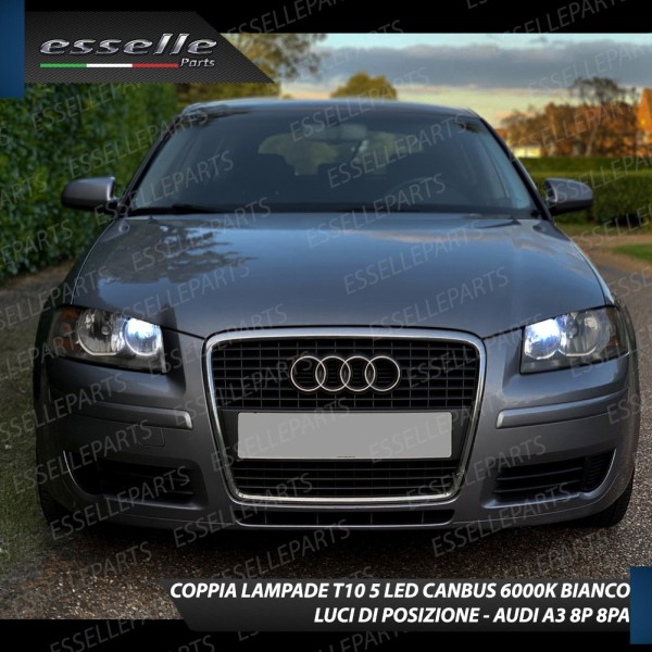 Conversione Fari Full LED 6000K bianco Audi A3 8P Pre-Restyling