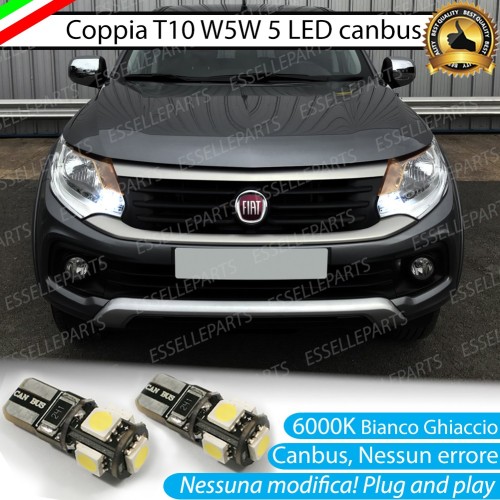 Luci Posizione Led Canbus FIAT FULLBACK 6000K Luce Bianca No Error