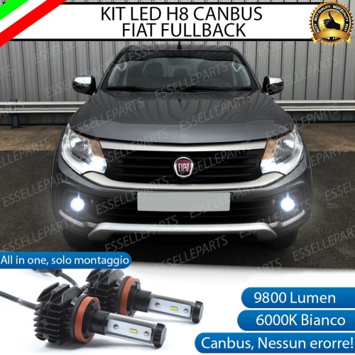 Kit Full Led 6000k canbus FIAT FULLBACK H8 Fendinebbia No Error