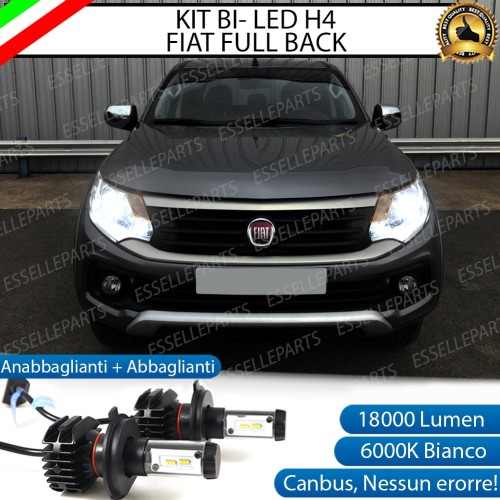 Kit Full LED H4 18000 LUMEN Anabbaglianti + Abbaglianti per FIAT FULLBACK