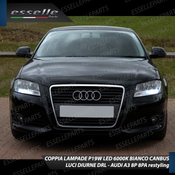 Conversione Fari Full LED 6000K bianco Audi A3 8P Restyling
