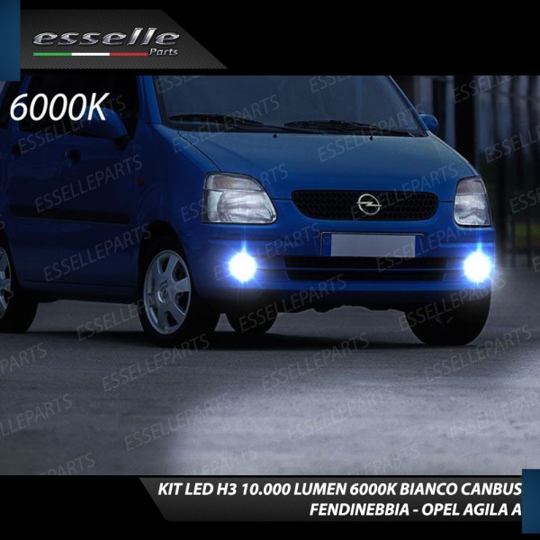 Kit Full LED H3 10000 Lumen Fendinebbia OPEL AGILA A