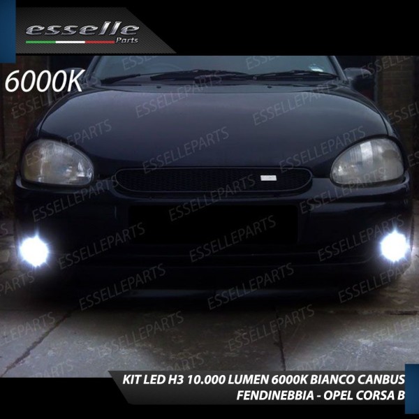 Kit Full LED H3 10000 Lumen Fendinebbia OPEL CORSA B