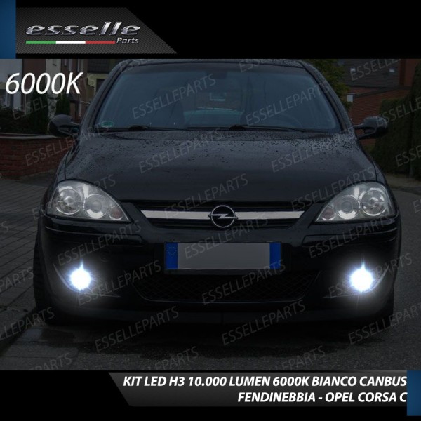 Kit Full LED H3 10000 Lumen Fendinebbia OPEL CORSA C
