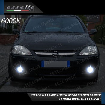 Kit Full LED H3 10000 Lumen Fendinebbia OPEL CORSA C Kit Full LED H3 10000 Lumen Fendinebbia OPEL CORSA C