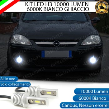 Kit Full LED H3 10000 Lumen Fendinebbia OPEL CORSA C Kit Full LED H3 10000 Lumen Fendinebbia OPEL CORSA C