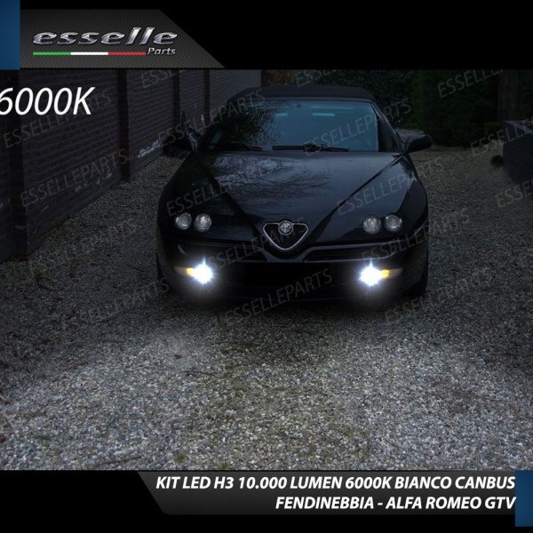 Kit Full LED H3 10000 Lumen Fendinebbia ALFA ROMEO GTV