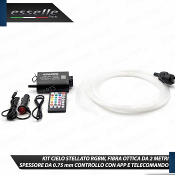 Cielo Stellato Led per Ssangyong Korando MK3 Dal 2013 Fibra Ottica Multicolor