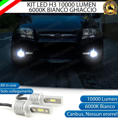 Kit Full LED H3 10000 Lumen Fendinebbia CHEVROLET KALOS