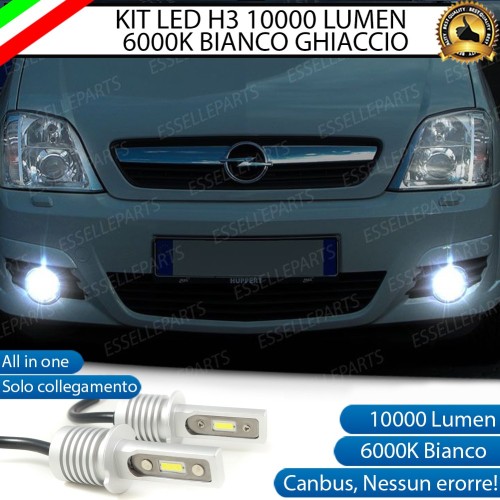 Kit Full LED H3 10000 Lumen Fendinebbia OPEL MERIVA B