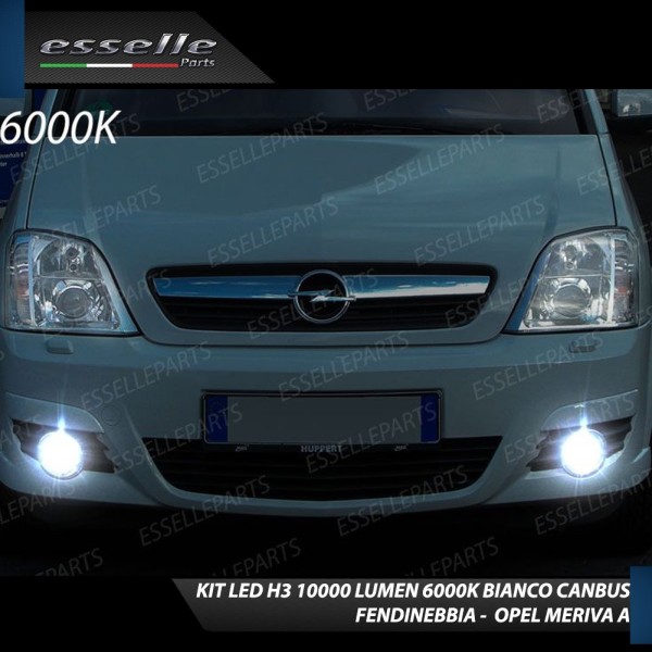 Kit Full LED H3 10000 Lumen Fendinebbia OPEL MERIVA B