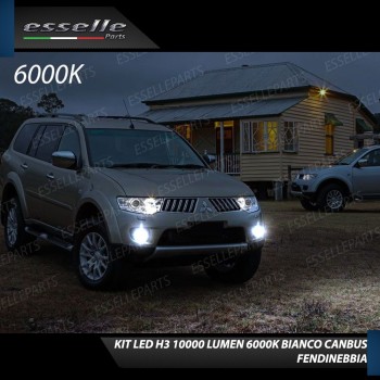 Kit Full LED H3 10000 Lumen Fendinebbia MITSUBISHI PAJERO SPORT Kit Full LED H3 10000 Lumen Fendinebbia MITSUBISHI PAJERO SPORT