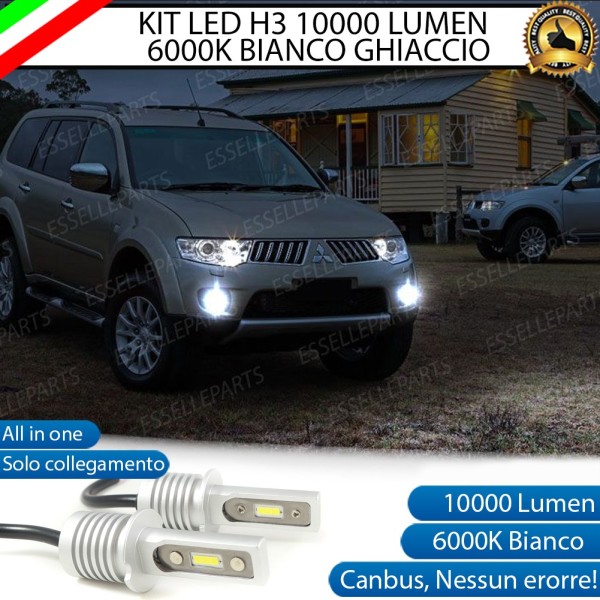 Kit Full LED H3 10000 Lumen Fendinebbia MITSUBISHI PAJERO SPORT