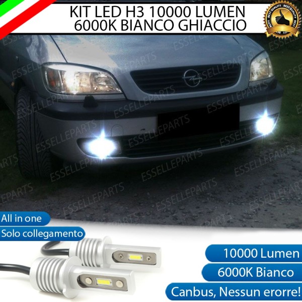 Kit Full LED H3 10000 Lumen Fendinebbia OPEL ZAFIRA A