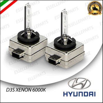 Coppia lampade ricambio D3S Xenon 6000K bianco Hyundai IX35 dal 2014 in poi Coppia lampade ricambio D3S Xenon 6000K bianco Hyundai IX35 dal 2014 in poi